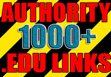 make over 1000 VERIFIED live edu links to boost your site seo authority and serp positions | Bulk urls / keys ok!!!!!!!!!!