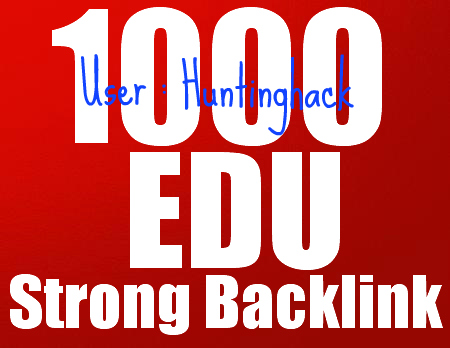 Get You SEO 1000 EDU Backlinks For Your Website