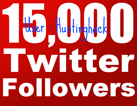 Get You 15,000 Real Looking Twitter Followers to Your Account Just Within 12Hr