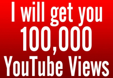 Provide you 100,000 Organic YouTube views from Facebook in 35 Hours