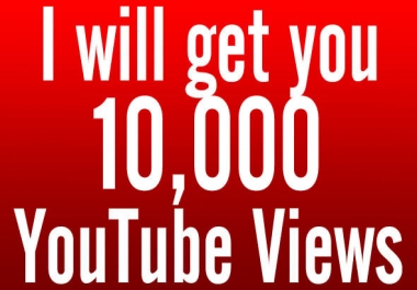 Provide you 10,000 Organic YouTube views on your Video from Facebook in 24 hours