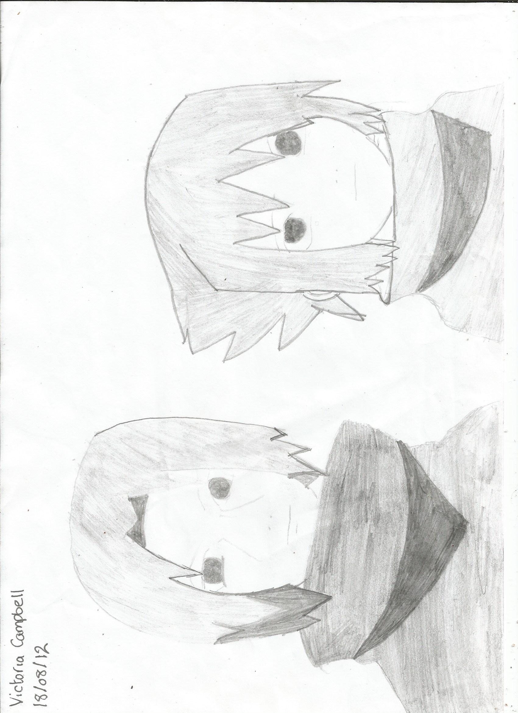 draw you a A4 sketch in a animie/Manga/cartoon style