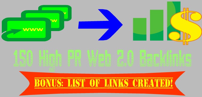 submit your site to 150 high pr web 2point0 sites and give you the link list