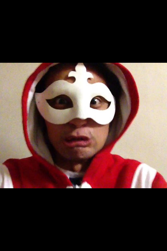 sing a seriously Happy Birthday song as a mad masked man