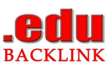 create 10+ edu backlinks dofollow  unique domain