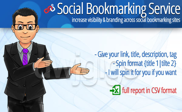 500 social bookmark SEO backlinks + ping in 24 hours