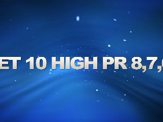 manually create 10 high PR8,7,6 edu and gov dofollow back links......
