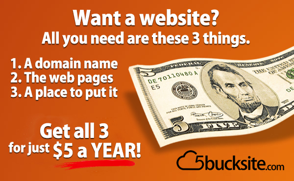 provide web hosting with 5GB of space, a domain name, and website builder with hundreds of templates