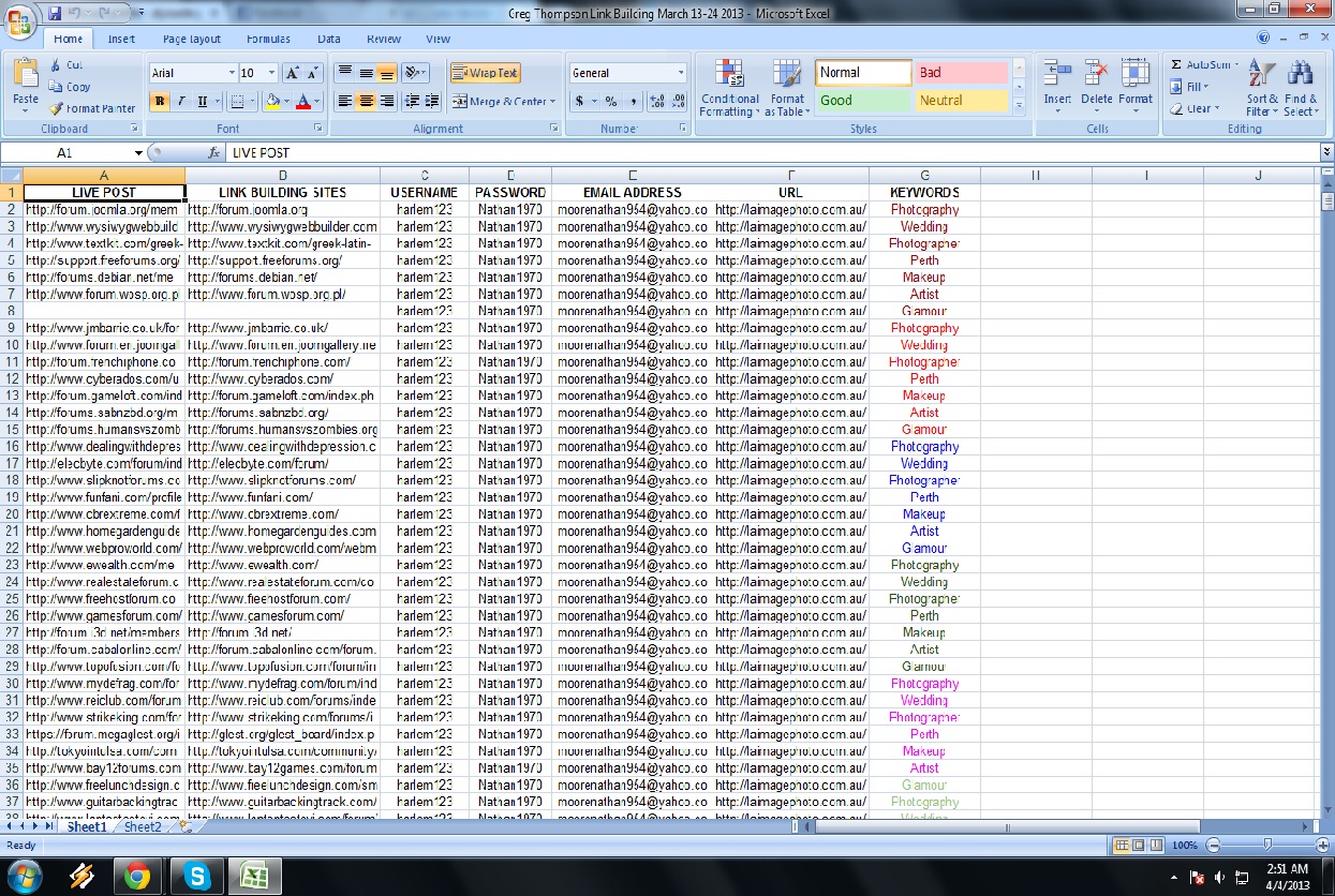 do SEO, link building