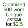 write two SEO optimized 500-word article on a keyword