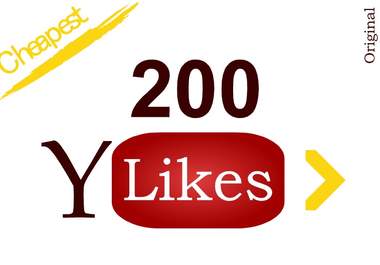 provide you 200 REAL YouTube Likes to your video to blast your popularity.......