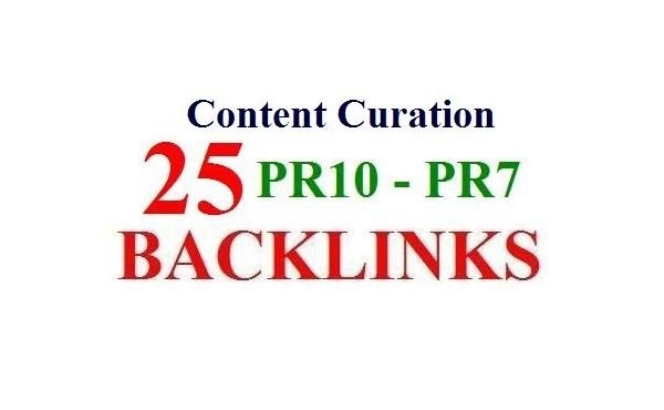 create 25 Backlinks on PR10 to PR8 social bookmarking websites