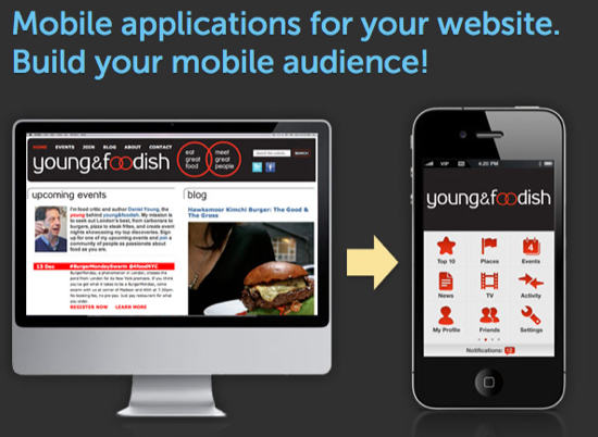 make mobile application for your website