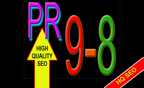 boost your site: 20 high quality backlinks in PR9 and PR8 websites