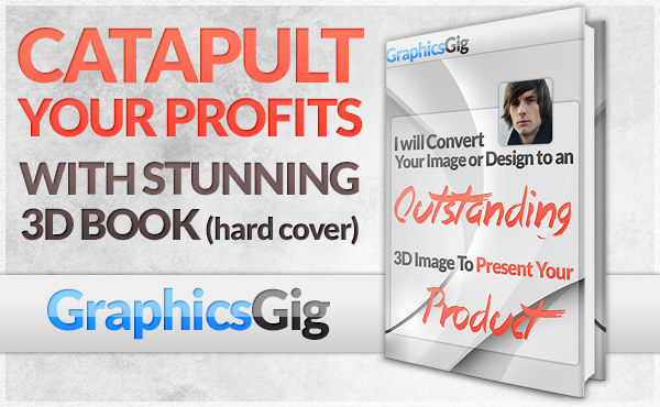 convert your 2D flat design into an professional 3D Book in Hard Cover