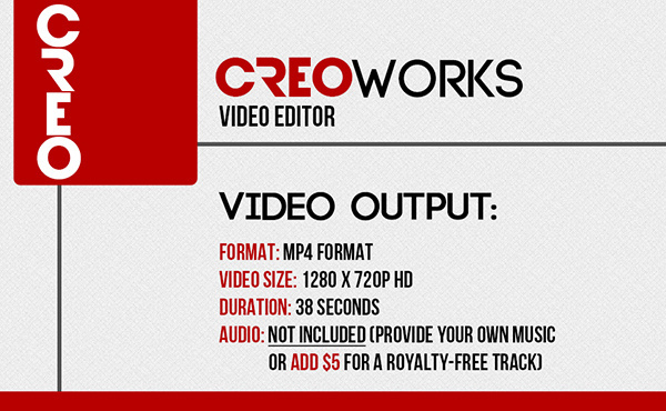 create a professional 720p TRENDY modern typography video ...........
