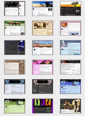 give 18 html templates and 4 video squeeze pages