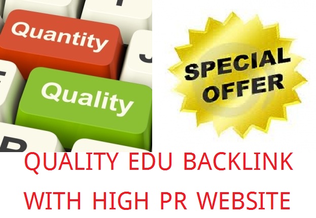 Give 20+ High Quality EDU Backlink With PR 10 to 4