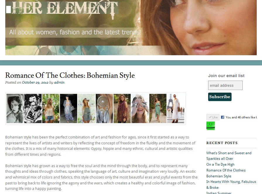 write a fashion article with pictures