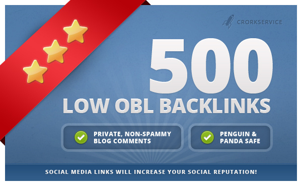 make 500 Low OBL backlinks 