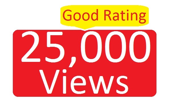 give you SAFEST 25000 to 35000 YouTube views!!!!!