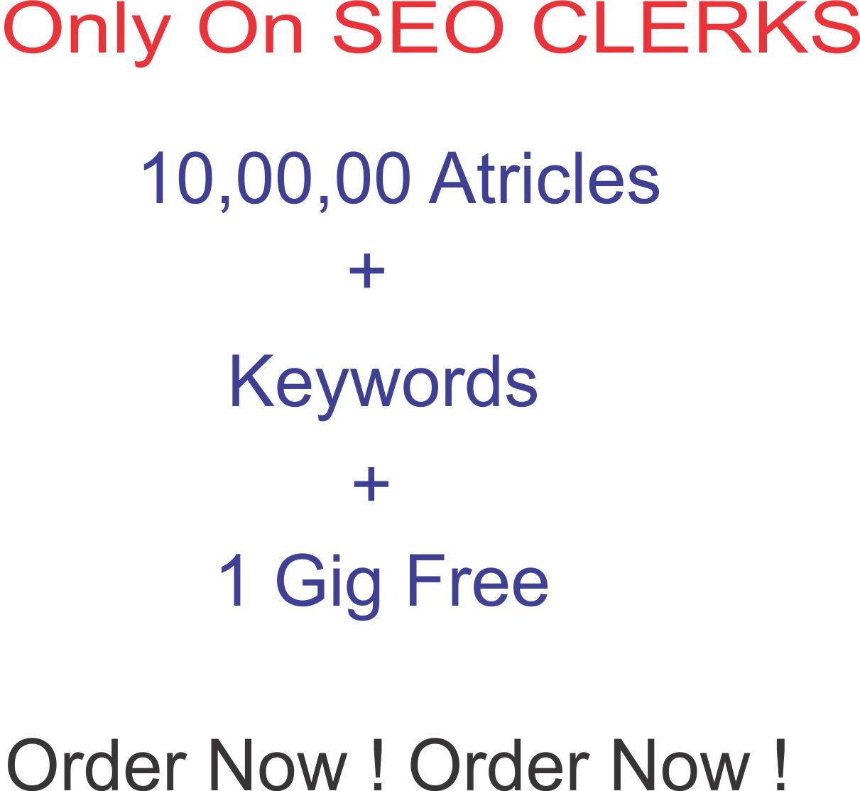 give you 10,00,00 articles plus Keywords plus a tool for submission of articles which will boost your traffic and adsense earnings