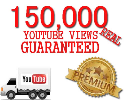 give you 150,000 youtube views to your youtube video, all views within 3 days