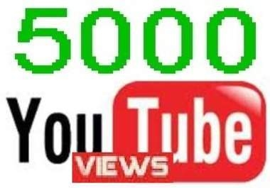 give You 5000+ Very Urgent YOUTUBE Views In Less Than 24 Hours