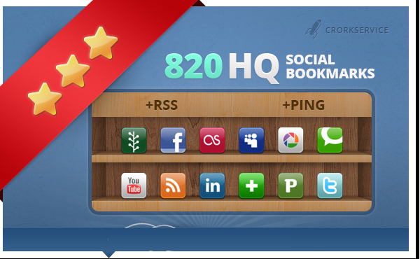add your site to 820 social bookmarks high quality backlinks + rss + ping