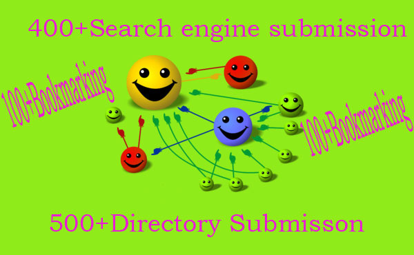 Will manually submit Ur Site Top 400 Search engine and 500+ Pr8 to 3 Directory