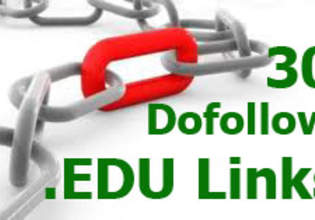 create 30 dofollow EDU links for you and send you a complete report@!