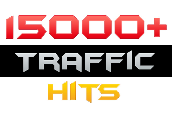 send you 15000 Worldwide traffic hits to your website/blog/fanpage