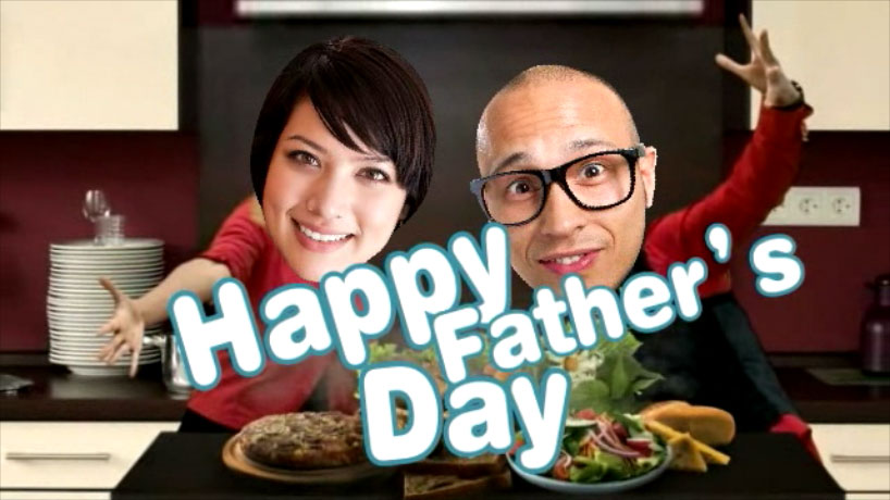 personalize you two in the Father Day greeting video