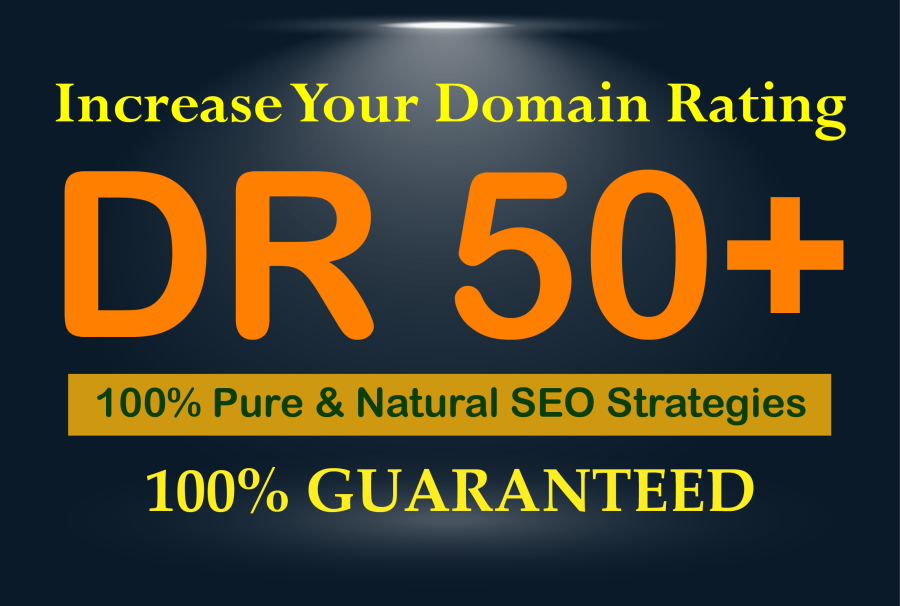 I Will Increase Your Website Domain Rating (Dr) 50+