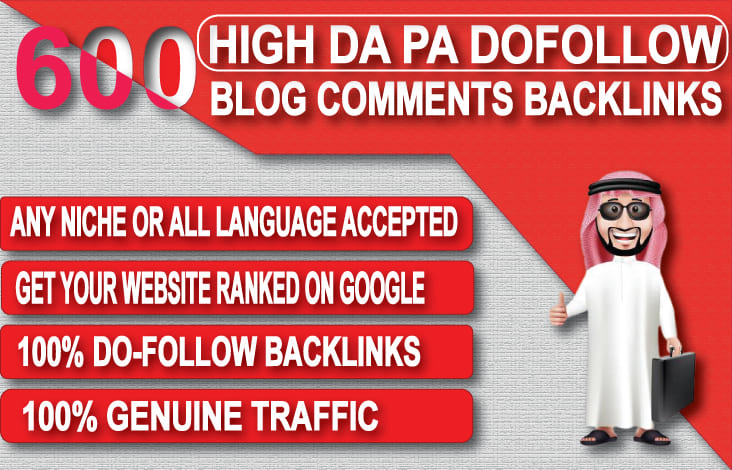 I will provide 250 dofollow blog comments seo backlinks with high da