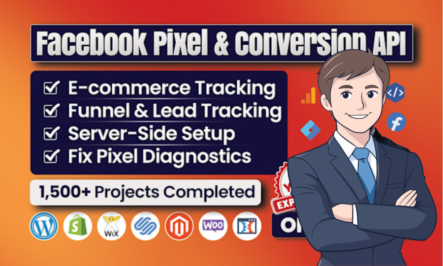 I will set up facebook pixel , meta pixel, conversion API with taggrs,stape via GTM