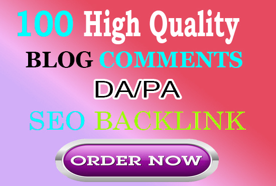 I will build 100 blog comments backlinks manually 