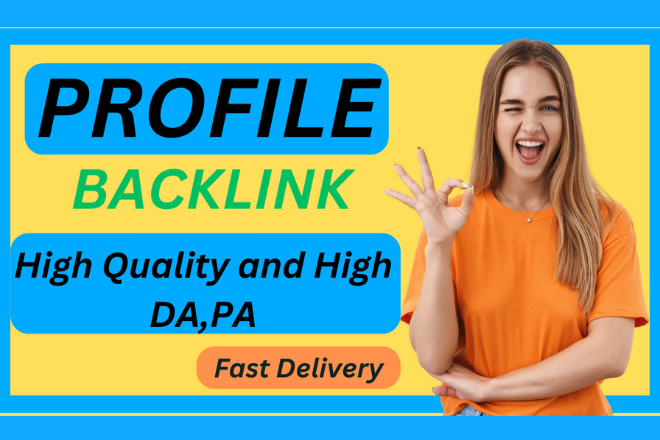  I will create 85 HQ social profile creation backlinks manually in high DA PA sites 