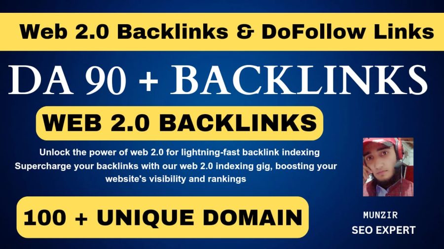 I will do 50 High Authority Web 2.0 DA 90 Dofolow and other all types of backlinks