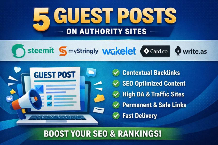5 Top Guest post on Steemit, MyStringly, Write.as Wakelet etc 