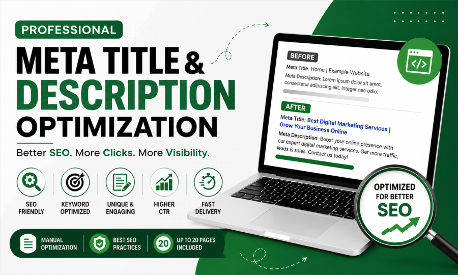 I Will Optimize Your Meta Title and Meta Description for Better SEO