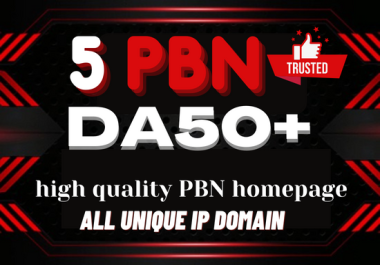 PREMIUM NETWORK 2022 5 High Authority PBN - DA upto 50+
