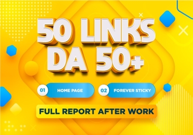 50 Extremely High Quality DA50+ PBN backlinks, to Improve Website 