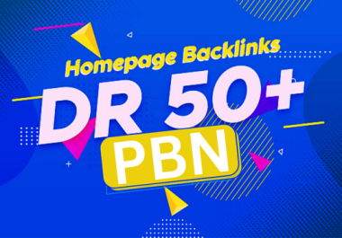 10 DR50+ PBN Homepage backlinks for Web Ranking