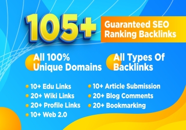 Get Most Powerful 2022 Updated 105+ Unique Backlinks
