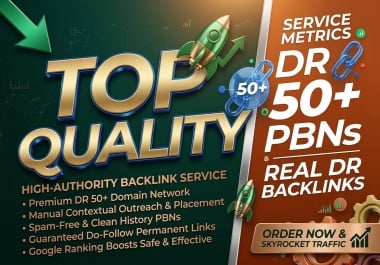 Build 55 High Quality DR50+ Homepage PBN Dofollow Backlink