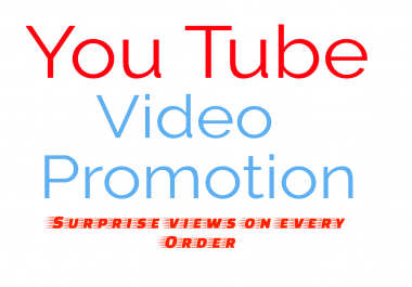 YouTube VIDEO PRMOTION INSTANTLY 