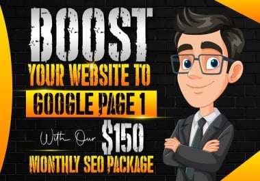 Rank Page 1 - Monthly Seo Package With Daily Reports, Done Manually