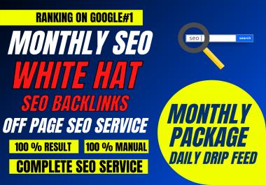 Rank Page 1 - Monthly Seo Package With Daily Reports,  Done Manually