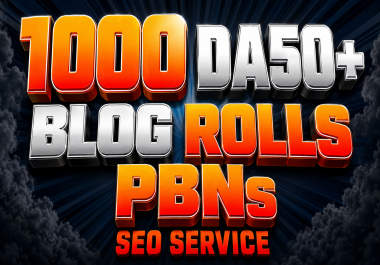 Super Charge Your Seo With 1000 DA50+ Sidebar & Footer Blogrolls Service And Low Spam